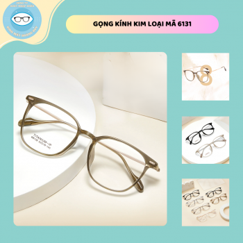 Gọng nhựa càng kính titanium mã 8138